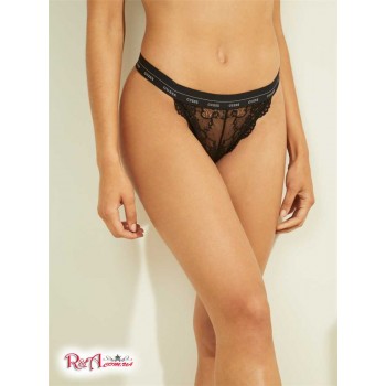 Жіночі Штани (Aria Lace Logo Brazilian Panty) 59434-01 Реактивний Чорний