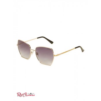 Жіночі Сонцезахисні Окуляри (Oversized Geometric Sunglasses) 63614-01 Чорна