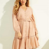 Женское Платье (Arita Belted Gauze Dress) 58694-01 Бронзовый Skin Мульти