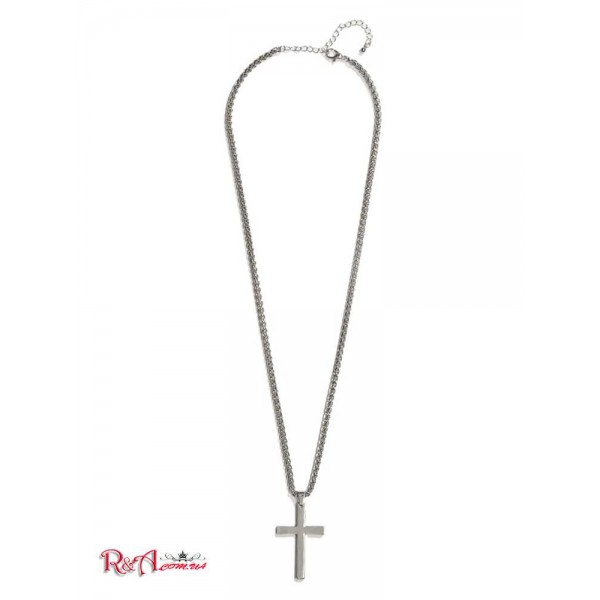 GUESS Silver Tone Cross Necklace 64814 01 R A