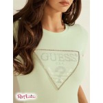 Женская Футболка GUESS (Embellished Logo Tee) 64254-01 Sea Mint