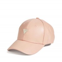Женская Бейсболка (Faux-Leather Logo Emblem Baseball Hat) 63574-01 Mauve