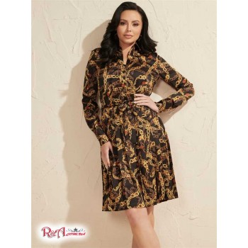 Женское Платье Рубашка (Dyane Pleated Shirt Dress) 64944-01 Графическая Цепочка