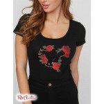 Жіноча Футболка GUESS Factory (Kalvin Logo Tee) 63314-01 Реактивний Чорний