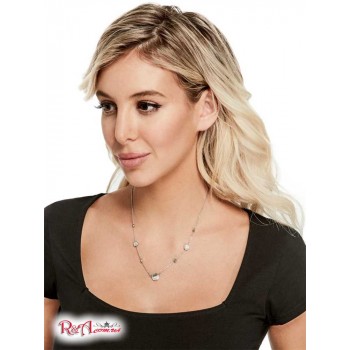 Жіноче Намисто (Logo Rhinestone Necklace) 64124-01 Срібло
