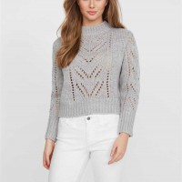 Жіночий Светр (Fabiola Sweater) 63344-01 Світлий Melange Сірий