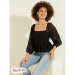 Жіночий Топ GUESS (Dee Peplum Top) 58764-01 Jet Black