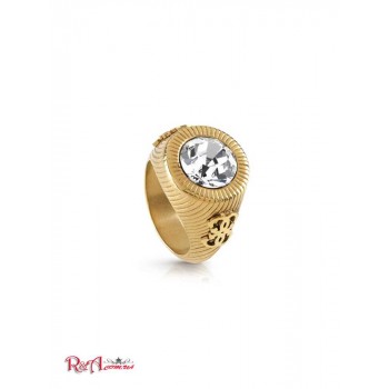 Жіноче Кільце (Gold-Tone Crystal Logo Ring - Size 7) 64624-01 AG