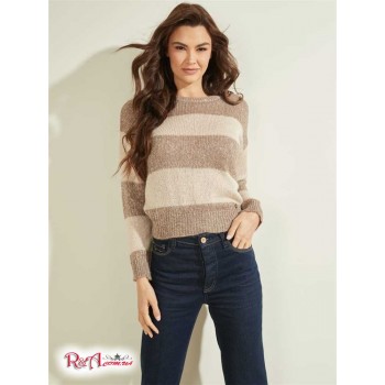 Жіночий Светр (Lorraine Stripe Alpaca-Blend Sweater) 58614-01 Кремовий And Posh Taupe Stri
