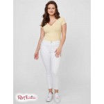 Жіночий Топ GUESS Factory (Cerise Studded Split-Neck Top) 64164-01 Raise Sun Жовтий