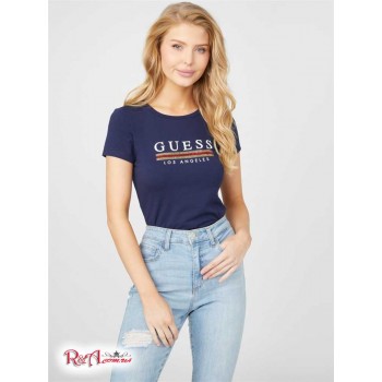 Жіноча Футболка (Sterling Sequin Logo Tee) 57084-01 Nocturnal Військово-Морський