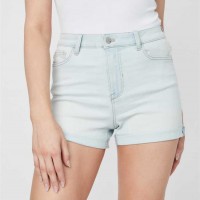 Женские Шорты (Clementine Ultra High-Rise Cuffed Shorts) 63404-01 Светлый WПепельно-Серый