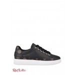 Женские Сникерсы GUESS (Rinzed Logo Trim Low-Top Sneakers) 56104-01 Черный Мульти