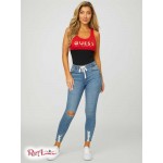 Жіночий Танк GUESS Factory (Tull Logo Tank) 57154-01 Rugby Червоний Мульті
