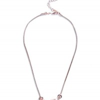 Жіноче Намисто (Rose Gold-Tone Pave Bead Pendant Necklace) 63654-01 Рожевий Золото