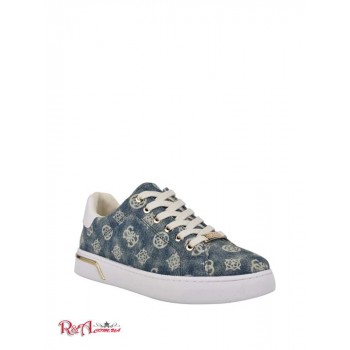 Жіночі Снікерси (Rollin Logo Low-Top Sneakers) 64574-01 Середня Синя Тканина