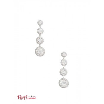 Женская Сережка (Cubic Zirconia Cascading Earring) 64614-01 Серебро