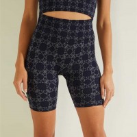 Женские Шорты (Della Logo Print Shorts) 59344-01 4G Jacquard Sea Военно-Морской