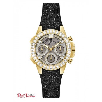 Жіночий Годинник (Gold-Tone and Black Shimmer Analog Watch) 60034-01 Multi