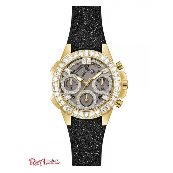 Жіночий Годинник GUESS (Gold-Tone and Black Shimmer Analog Watch) 60034-01 Multi