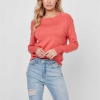 Женский Свитер (Kassandra Cold-Shoulder Sweater) 63364-01 Spiced Лососевый Женский Свитер (Kassandra Cold-Shoulder Sweater) 63364-01 Spiced Лососевый