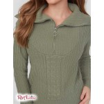 Женский Свитер GUESS Factory (Baudrey Quarter-Zip Sweater) 63224-01 Ocean Sage