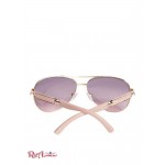 Жіночі Сонцезахисні Окуляри GUESS Factory (Classic Aviator Sunglasses) 63594-01 Shiny Троянда Золотий/Бордовий