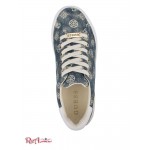 Женские Сникерсы GUESS (Rollin Logo Low-Top Sneakers) 64574-01 Средняя Синяя Ткань