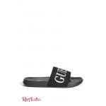 Женские Шлепанцы GUESS Factory (Sass Logo Pool Slides) 54714-01 Черный