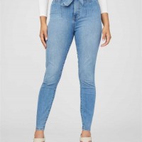 Женские Джинсы (Malika Ultra High-Rise Belted Skinny Jeans) 57434-01 Medium WПепельно-Серый