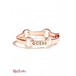 Жіночий Браслет GUESS Factory (Rose Gold-Tone Pave Logo Bangle) 63624-01 Рожевий Золото
