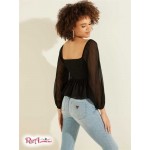 Жіночий Топ GUESS (Dee Peplum Top) 58764-01 Jet Black