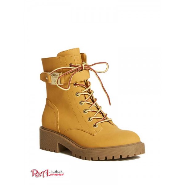 Женские Ботинки GUESS Factory (Saisie Combat Boots) 63524-01 Желтый