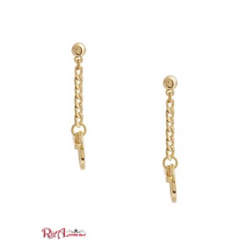 Женская Сережка (14KT Chain-Link Toggle Earring) 64654-01 Золото