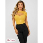 Жіночий Топ GUESS Factory (Eagana Zip-Front Top) 57414-01 Жовтий