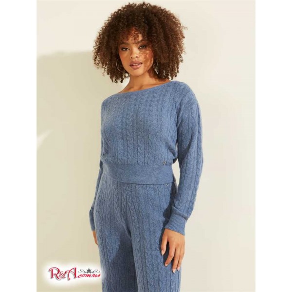 Жіночий Светр GUESS (Tanya Cable Knit Sweater) 58824-01 Nordic Sea Жіночий Светр GUESS (Tanya Cable Knit Sweater) 58824-01 Nordic Sea