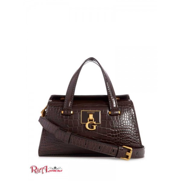 Женская Сумка Сэтчел GUESS (Stephi Croc Mini Satchel) 60234-01 Espresso