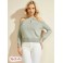 Жіночий Светр (Priya Cold-Shoulder Sweater Top) 64454-01 Slate Сірий