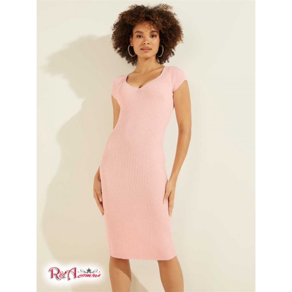 Жіночий Светр GUESS (Lynx Midi Sweater Dress) 64244-01 Балет Рожевий Жіночий Светр GUESS (Lynx Midi Sweater Dress) 64244-01 Балет Рожевий