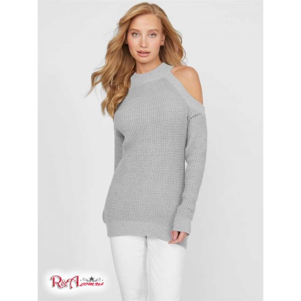 Жіночий Светр GUESS Factory (Kailyn Sweater) 57314-01 Світлий Melange Сірий Жіночий Светр GUESS Factory (Kailyn Sweater) 57314-01 Світлий Melange Сірий
