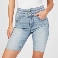 Женские Шорты (Eco Giah Denim Bermuda Shorts) 57644-01 Светлый WПепельно-Серый
