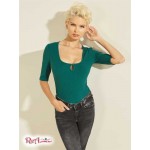 Жіночий Топ GUESS (Eco Serena Ribbed Top) 58834-01 Sea Of Jade