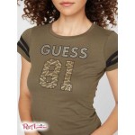 Жіноча Футболка GUESS Factory (Benson Tee) 57504-01 Оливковий Morning