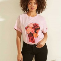 Жіноча Футболка (Ermin Rose Logo Tee) 64394-01 Холодний Світанок Рожевий