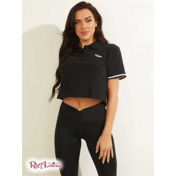 Жіноче Поло GUESS (Eco Alissa Crop Polo) 64455-01 Jet Black