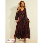 Женское Платье GUESS (Eco Nausica Wrap Dress) 64225-01 Ночные Ладони Красные Комбо Женское Платье GUESS (Eco Nausica Wrap Dress) 64225-01 Ночные Ладони Красные Комбо