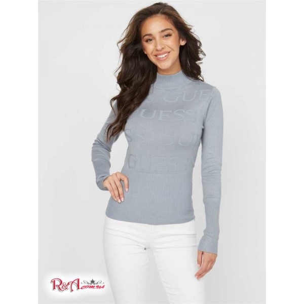 Жіночий Светр GUESS Factory (Wendy Logo Sweater) 57325-01 Синій Currents Жіночий Светр GUESS Factory (Wendy Logo Sweater) 57325-01 Синій Currents
