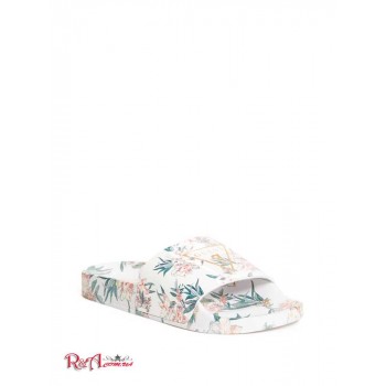 Жіночі Шльопанці (Tricia Floral Pool Slides) 63525-01 Білий Квітковий Друк