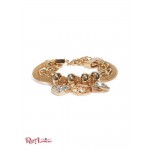 Женский Браслет GUESS Factory (Gold-Tone Mosaic Logo Charm Bracelet) 63655-01 Золото