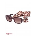 Женские Солнцезащитные Очки GUESS (Rectangle Sunglasses) 60105-01 69F Burgandy